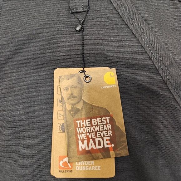 NWT Carhartt Cryder Dungaree Flex Gray Chinos Comfortable Work Pants 38/30 - Picture 9 of 9